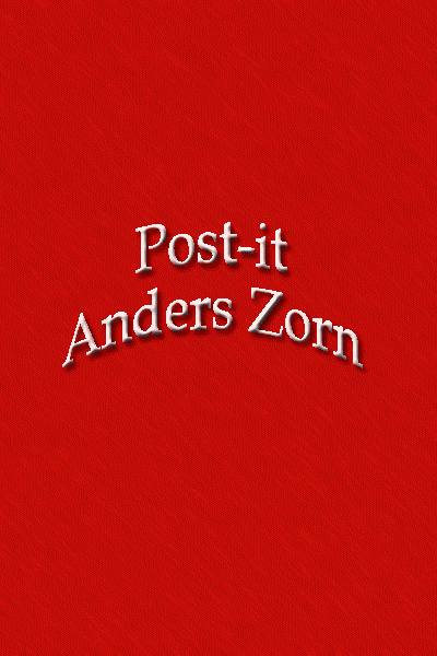 Hervey Post-it Série ConfiArt "Anders Zorn"