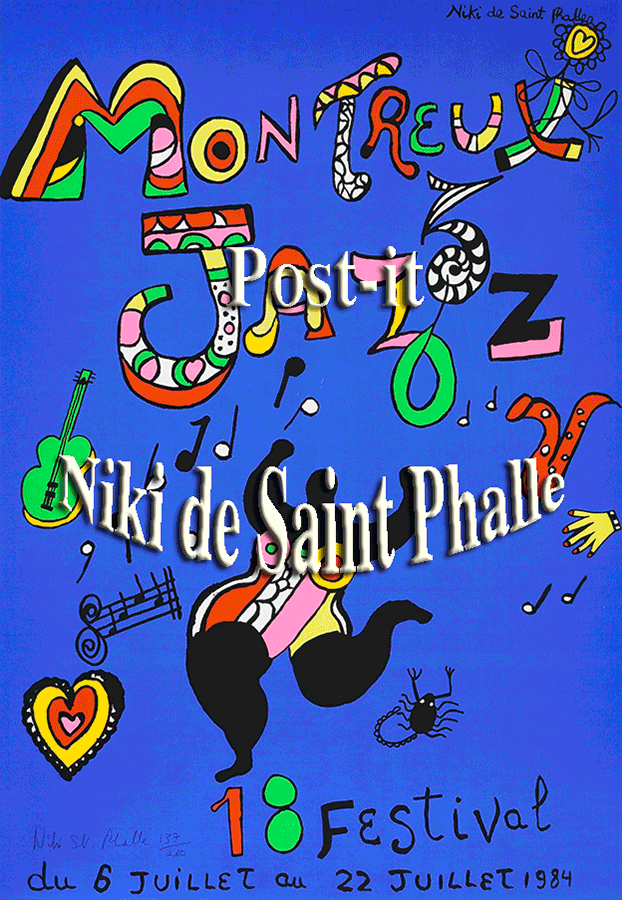Hervey Post-it Série ConfiArt "Niki de Saint Phalle"