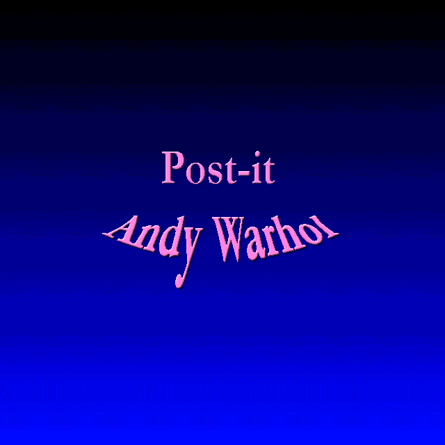 Hervey Post-it Série ConfiArt "Andy Warhol"