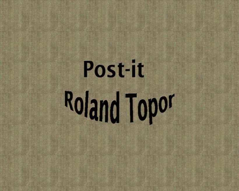 Hervey Post-it Série ConfiArt "Roland Topor"