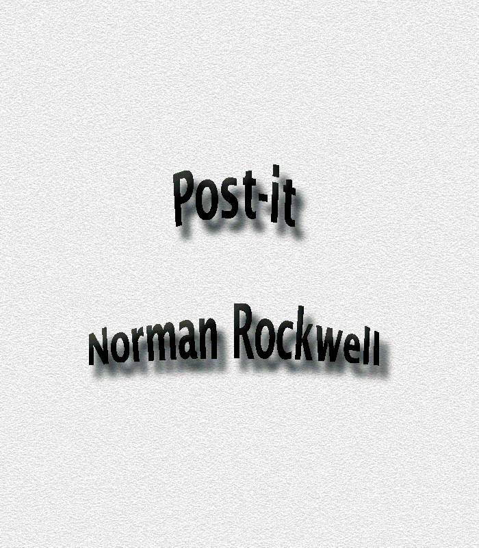 Hervey Post-it Série ConfiArt "Norman Rockwell"